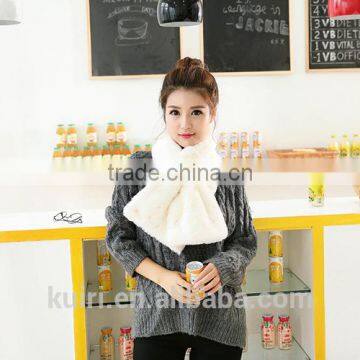 Brand Scarf Faux Rabbit Fur Scarf 2016 Female Best Quality Pashmina Tassels Women Wrap Muffler Neck Warmers photo-4