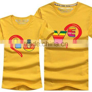 Wholesale Design 100% Cotton Couple Shirts For Lovers