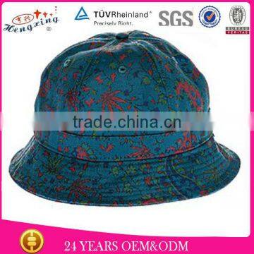 Custom Navy Blue 100% Cotton 6 Panel Bucket Hat/Wholesale Hot Sale Kids Plain Bucket Hats