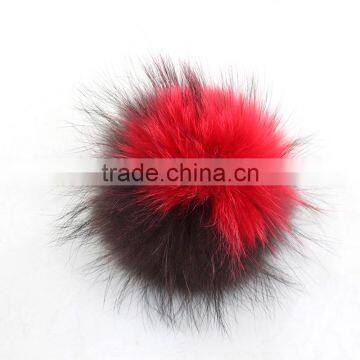 Myfur Colorful Cusomized Dyed Raccoon Fur Pom Poms photo-3