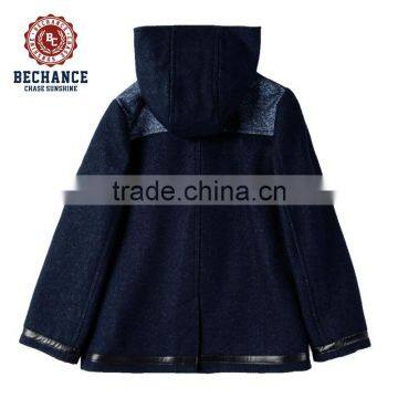 Stylish Wool Jacket for Children With Detachable Hood