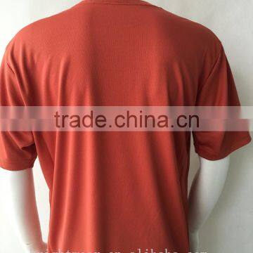 Mens Short Sleeve Birdeye Fabric Chest Pocket Plain T-shirt photo-2