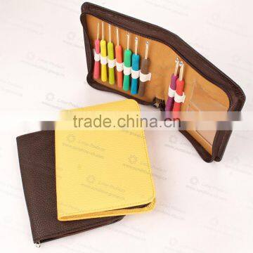 Soft TPR Handle Aluminium Head Crochet Hook Needles Knitting Needle Crochet Hook Set