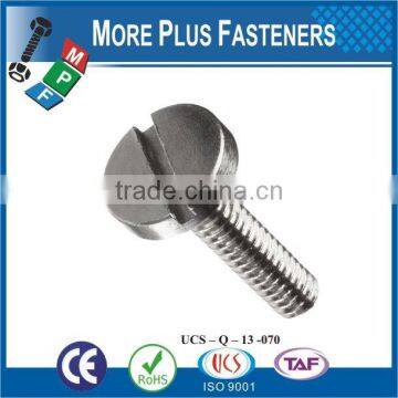 Made in Taiwan High Quality Stainless Steel Machine Screw Flat Head Screw Slotted Screw photo-2