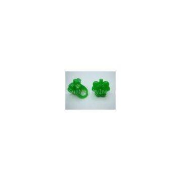 Green Non - Toxic Light - Up Shamrock Ring / Flashing LED Rings For Promotion Gifts