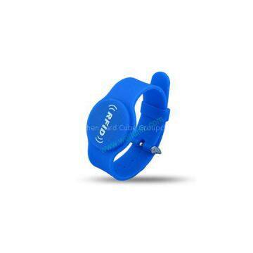 Adjustable Silicone NXP 13.56MHz Ultralight C RFID Bracelet