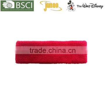 embroidery custom cotton elastic sports headband from China