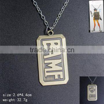 Popular Game Overwatch Mccree Anime Fancy Bronze Necklace