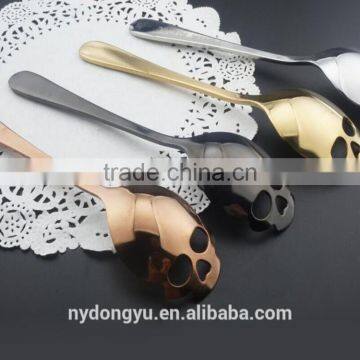 304 stainless steel spoon / jaxn gold plating skeleton coffee honey tea spoon and fork /fancy dessert jam spoon