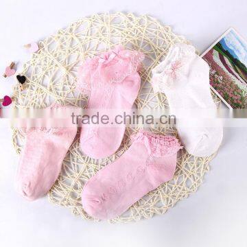 B40524A Wholesale kids socks girls lace bowknot princess socks