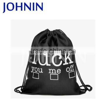 Promotional Custom Various Logo Brand Backpack Sports Drawstring Bag