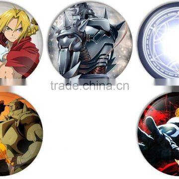 Fullmetal Alchemist Cartoon Pinback Buttons Badges/Pin 1 Inch (25mm) Set of 5 New