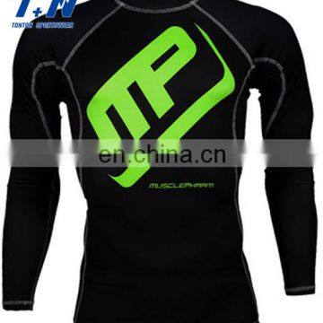 custom printed sublimated thermal rash guard