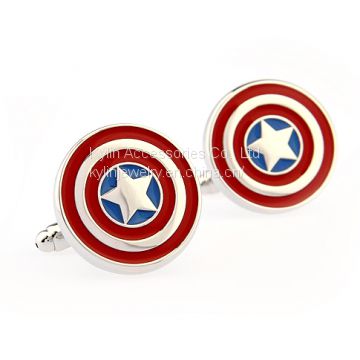 Fashion stainless steel Cufflink brass Cufflink star cufflink