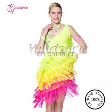 2015 Beautiful latin dance dress manufacturer L-13359