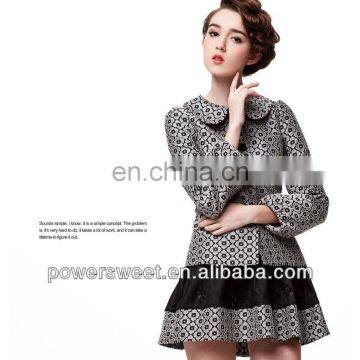 New fashion fall dress vintage fabric doll collar casual suits indian clothing wholesale
