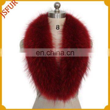 Colourful Genuine Raccoon Fur Trim Wholesale Fur Hood