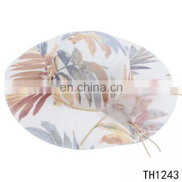 TOROS lady fashion fedora hat wholesale summer multi color floral hat women straw hat