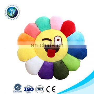 Cheap Stuffed Plush Emoji Cushion EN71 Emotion Custom Design Emoji Bedding Set Manufacturers