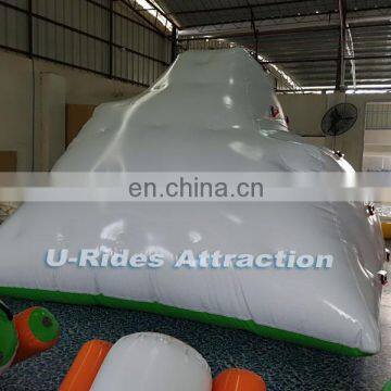 2.4m Height White and Green Floating Water Inflatable Iceberg for The Splash Water Park photo-3