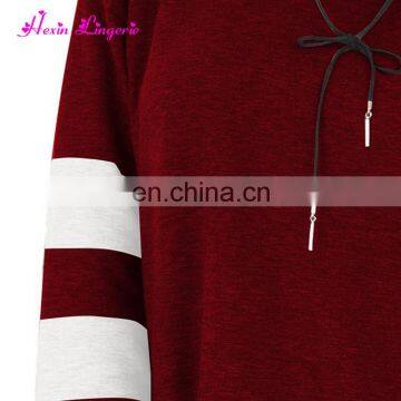 Paypal Accept Wine Red Long Sleeves o Neck Ladies Western Women Tops Chinese Blouse photo-6
