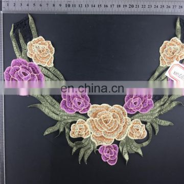 wholesale beautiful chemical embroidery designs collar