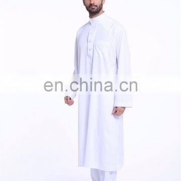 White Muslim mens plain long shirt ethnic dubai arabia men Cargidan thobe mens turkish thobe