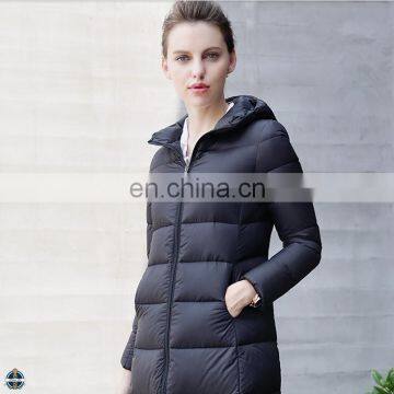 T-WC007 Traditional Chinese Winter Mid-Thigh Length Down Thin Warm Women Coat