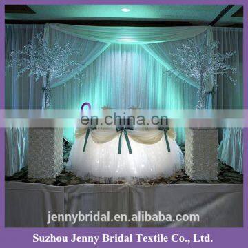 TC141B weddingtable skirting designs fancy table skirt