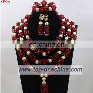 African coral bead jewelry set\Handmade fashion necklace for lady\Nigeria jewelry set for wedding and party