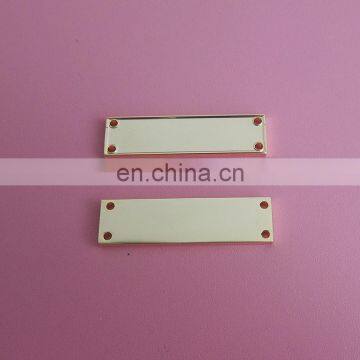 fashion cheap blank name plate/label plate with inserting ID card