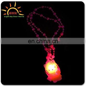 kids LED flashing light up bead necklace party toys