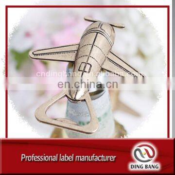 Wholesale Promotion Cheap Wedding Souvenir Ancient Style Strong Alloy Metal Airplane Opener