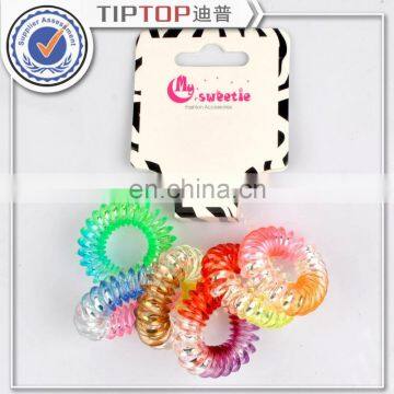 Telephone Wire Line Hair Accessories Ring Gum Colored Elastic Hair Bands Girl Scrunchy Rubber Hair Band