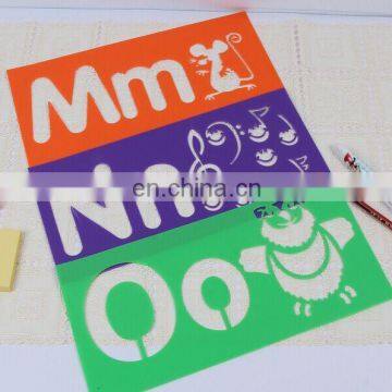 Customized children drawing stencils Rigid Stencils