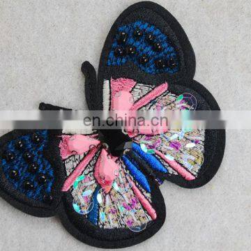 Hot Sale Sequin Beaded Patches Butterfly Applique photo-6
