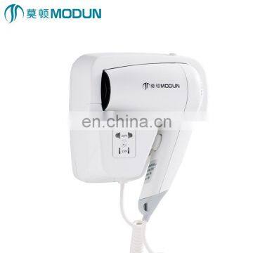 MODUN Restroom Used  Plastic 1200W Hotel Hair Dryer With Socket