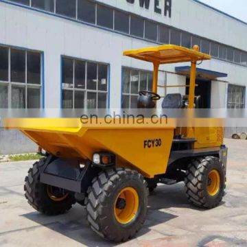 3ton new mini site dumper 4wd hydraulic site dumper