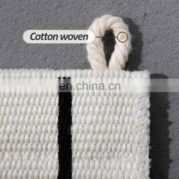 Custom Indoor Home Decor Cotton Thread Woven Geometric Pattern Printing Wall Hanging Tapestry With Hand-knotted Tassels photo-4