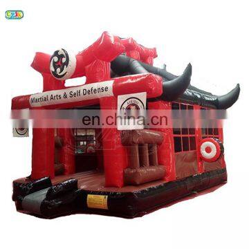 martial art inflatable jumper bouncer jumping bouncy castle bounce house combo