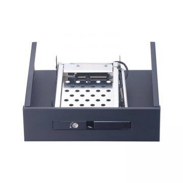 Unestech ST5514 Aluminum 2.5in SATA Tray-less Hard Drive Caddy Hot-swap SSD Hdd Mobile Rack for 5.25in Optibay