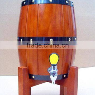 FSC Certified 1.5L Wooden Stand Beer Barrels, Oak Barrel