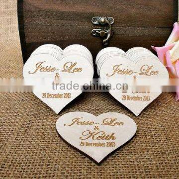 Laser cutting tiny wooden heart trinket,small wooden heart decoration