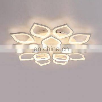 contemporary led luxury flower ceiling lamp with remote control from Zhongshan