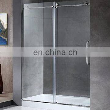 Wholesale Square Tempered Glass Shower Door Frameless Shower Screen 10mm Glass Shower Door photo-2