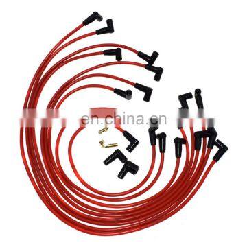 Red High Performance Spark Plug Wires Cable Cables For Chevy 350 90 73684