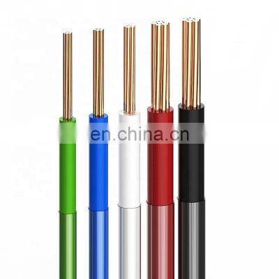 rubber Insulation material and thw solid copper conductor material flat round 3.5mm thhn thwn electrical wire cable