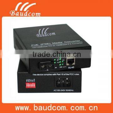 10/100M POE ethernet media Converter