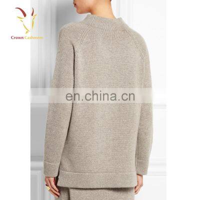 Womens Chunky Cashmere Big Oversized Sweater V Neck photo-3