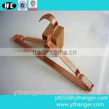 YY0072 high quality rose gold copper wire coat hangers shirt hanger dress hanger                        
                                                Quality Choice